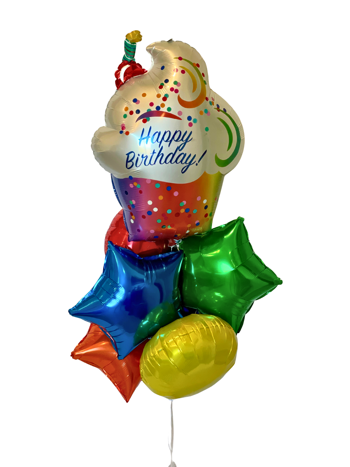 Cupcake Birthday Balloon Bouquet